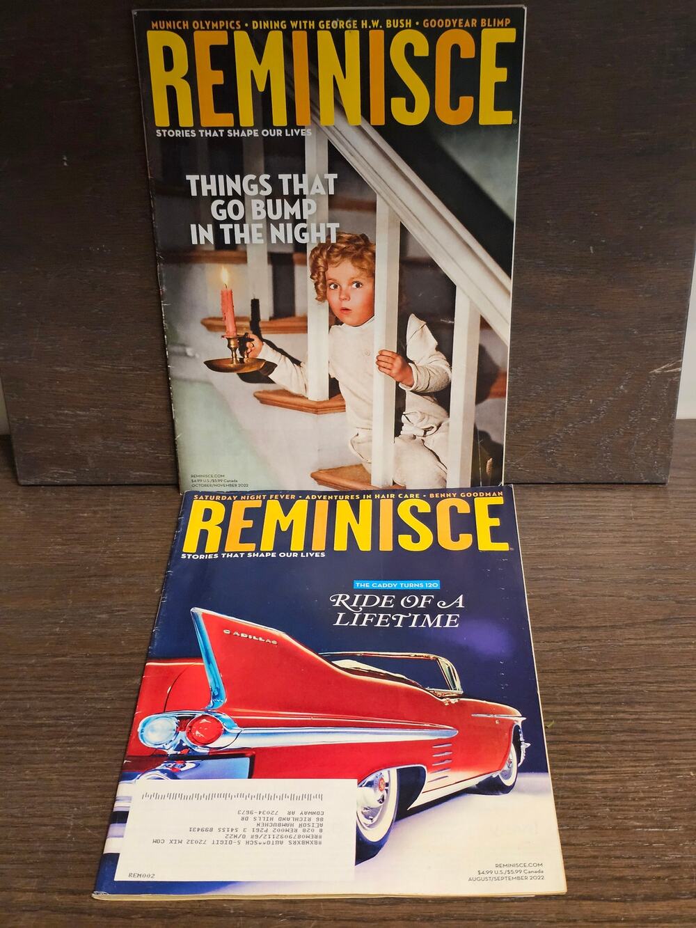 REMINISCE Magazine Lot of 2 August/September 2022 October/November 2022